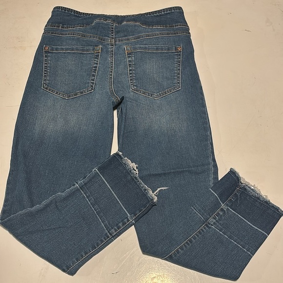 Inc Denim Pull On Straight Classic Blue Women's Jeans - Picture 4 of 6